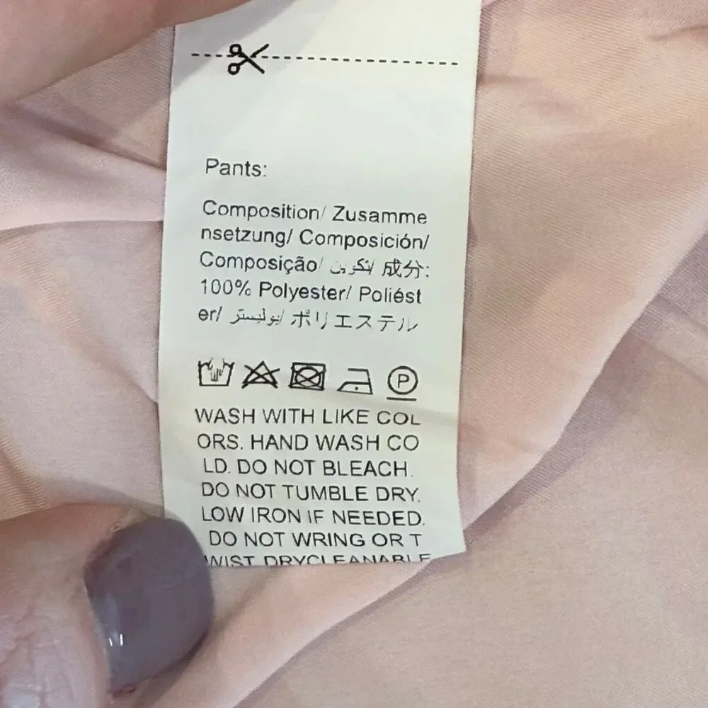 DAZY Star Series Pants XL‎ Pale Pink Straight Leg Lightweight High Waist